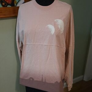 Star Wars Pink Sweatshirt with Twin Moons Design